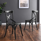 Modway - Gear Fauteuil d’appoint de salle à manger - Noir-Capsules de pied non marquées