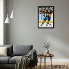 Evgeni Malkin Pittsburgh Penguins - Toile encadree - 22" x 31"-Prêt à accrocher - livré entièrement assemblé