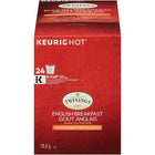Twinings - Capsules K-Cup de thé noir Goût Anglais décaféiné - paquet de 24-Préparé avec des thés noirs décaféinés soigneusement sélectionnés et mélangés pour créer une saveur riche et robuste