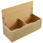Modway - Soma 47" Rotin Établi de rangement - Chêne-8