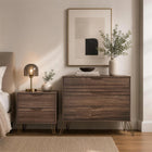 Manhattan Comfort - Avira 35" commode 3 tiroirs style mid-century modern - marron-Garantie limitée du fabricant de 30 jours