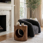 Zuo - Havn Fauteuil d’appoint - Noir-Dimensions: 32,7 po L x 36,2 po L x 23,6 po H