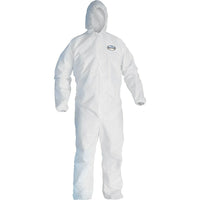 Kimberly-Clark Professional - Combinaisons Kleenguard A20, 2T-Grand, Blanc, Sms, paquet de 12-Couleur Blanc