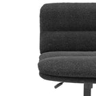 Brassex - Pearson Chaise de bureau - noire-Base en métal noir de 300 mm