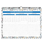 Staples - Calendrier mural mensuel chats 2026-2027 - 8 1/2 po H x 11 po l - bilingue-Un mois par page avec des blocs d'écriture ouverts, Mois passé et futur en référence