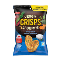 Dare - Crisps Legumes Ranch Mordant - 30 g - Paquet de 8-Fait avec de vrais légumes