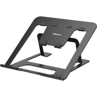 Fellowes - Support pour ordinateur portable Alumia - Noir-Conception légère, se replie à plat pour un rangement facile ou un transport aisé, parfait pour le travail hybride