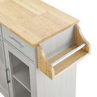 Modway - Culinary Chariot de cuisine avec support à épices, Blanc Naturel-10