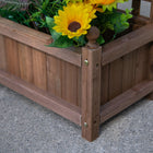 Outsunny - Jardinière surélevée avec treillis pour plantes grimpantes - brun-Peinture imperméable pour une utilisation en extérieur
