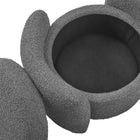 Modway - Nebula Boucle Rembourré Ottoman - Charbon de bois-9