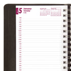 Brownline - 2027 agenda quotidien PlannerPlus avec reliure à double spirale – 8 po x 5 po – noir-100 % de papier recyclé post-consommation