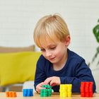 Plus-Plus - Ensemble d'activités Apprendre à construire BIG - Ensemble de 130-Chaque grande pièce mesure 50 mm x 30 mm (2" x 1,125") et chaque grande plaque de base mesure 8 cm x 16 cm x 1 cm (6,25" x 3,125" x 0,375"). cm)