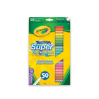 Marqueurs lavables Super pointes Crayola, ensemble de 50-Comprend 50 marqueurs lavables Super pointes Crayola aux couleurs Crayola