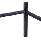 Outsunny - Ensemble de bar de patio 3 pièces pour patios, arrière-cours, balcons, jardins, bord de piscine, noir-Excellente technique de tissage à la main avec un design tendance  