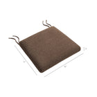 Modway - Jax Tissu Coussin de siège pour chaise à manger in Cacao-Revêtement de tissu texturé