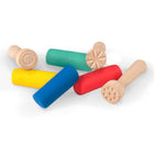JOVI - Coffret école bébé pâte à modeler Plastilina - 20 barres/9 tampons-Contenu : Cet ensemble comprend 20 barres d'argile à modeler Plastilina de 38 grammes emballées individuellement, 9 tampons d'argile en bois et un coffre de rangement.