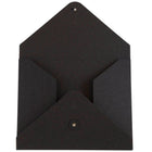 JAM Paper - Portefeuille Kraft à Boutons et Attaches à Cordes Moyen - 9 1/2 x 12 x 1/4 - Noir Recyclé-Tailles : 9 1/2 po x 12 po x 1/4 po
