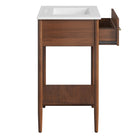 Modway - Zaire 30" Vanette de salle de bain - Blanc noyer-Assemblée requise