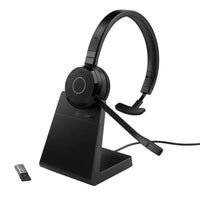 Jabra - Casque mono sans fil Evolve 65 TE avec station de charge - Teams-Lève-toi, prends un appel ou prends une pause, tout en restant connecté à ton appareil.