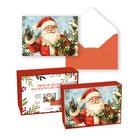 Pierre Belvedere - 2025 Cartes de Noël - Père Noël vintage - Anglais - Paquet de 20-Intérieurs vierges pour des messages personnalisés