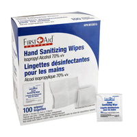 First Aid Central - Lingettes désinfectantes pour les mains - Paquet de 100-FAC Lingettes Désinfectantes