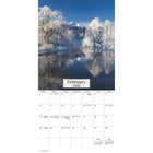 DateWorks - 2026 Calendrier Mural 16 Mois - 12 po x 12 po - Saisons - Anglais -Scénique