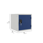 Ceha Canada - Caisson-casier cubique de 15 po - Bleu-SERRURE À CYLINDRE SÉCURISÉE : Inclut une serrure à cylindre fiable avec 2 clés pour une sécurité renforcée