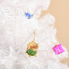 HOMCOM - Arbre de Noël artificiel de 6ft décoration de vacances de Noël - Blanc-Couleur : blanc 
