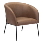 Zuo - Quinten Fauteuil d’appoint - Brun vintage-Aucun assemblage requis