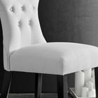 Modway - Silhouette Restauration Fauteuil d’appoint - Blanc-Sept boutons placés au centre