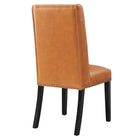 Modway - Baron Cuir végane Chaise à manger - Tan-Capacité de poids de la chaise : 500 lb.