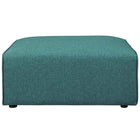 Modway - Mingle Tissu Ottoman - Sarcelle-Généreux coussins rembourrés en mousse