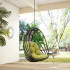 Modway - Whisk Terrasse extérieure Chaise à balançoire sans support - Péridot-Coussin en polyester lavable