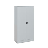 Ceha Canada - Armoire de rangement métallique RTA - 36 po L x 77 po H - Gris clair-FINITION EN POUDRE : Un revêtement durable et résistant aux rayures le protège contre l'usure, garantissant un aspect élégant pour les années à venir