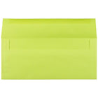 JAM Paper Enveloppes format livret de couleur vive, ferm. gommée, 4 1/8 x 9 1/2 po, vert lime, paq./100-Taille : No10 (4 1/8 x 9 1/2 po)