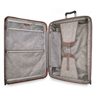 Ricardo Beverly Hills - Montecito 2.0 Grande Valise Rigide de 29 po - port USB - Champagne-Poignées de transport supérieure et latérale avec prise de transport inférieure - Facilitent le levage, le transport et le chargement de la valise sous différents angles