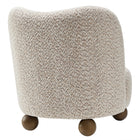 Modway - Monroe Tissu Boucle Chaise d’accent - Noyer corail-Épingles de pied non marquées