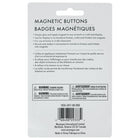 Merangue - Bouton magnétique - 3/4 po - Noir - Paquet de 52-La taille ronde permet de transformer facilement les objets artisanaux