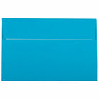 JAM Paper - Enveloppes d'invitation colorées A9 avec fermeture autocollante - 5 3/4 x 8 3/4 - bleu recyclé - paquet de 100-Cette enveloppe est fabriquée à partir de papier de 60 lb, a une finition lisse et une fermeture à bande adhésive Peel & Seal !