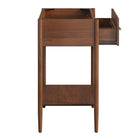 Modway - Zaire 30" Armoire de toilette de salle de bain (lavabo non inclus) - Noyer-Assemblée requise