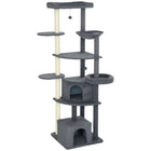 PawHut - Arbre à chat extra haut 79 po, grande tour pour chats d’intérieur-Comprend des condos, des perchoirs et un hamac, offrant un divertissement sans fin pour les chats 