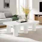 Modway - Cleo 54 po Rectangulaire Table basse - Blanc-Finition mate