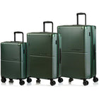 CHAMPS - Earth Ensemble de bagages 3 pièces - Vert-Système d'expansion sur toutes les valise