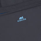 Rivacase - Regent Sacoche pour ordinateur portable 14 po, noir -Poignées confortables, bandoulière amovible réglable