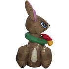 GEMMY - Renne de Noël gonflable vintage - 89 cm x 89 cm-Se gonfle automatiquement en quelques secondes