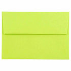 JAM Paper - Ensemble de papeterie - 25 cartes blanches et 25 enveloppes A6 - Brite Hue Ultra Lime Green - lot de 25-Taille : A6 (4,75 x 6,5 pouces)