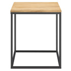 Modway - Zora Bois carré et métal Table d’appoint - Chêne-6