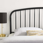 Modway - Nova Métal Tête de lit jumelée, Noir-Style de ferme moderne