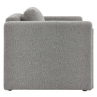 Modway - Visible Tissu Boucle Fauteuil - Gris clair-Coussinets de pied non marqués