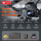 Vantrue - Caméra embarquée double E2 avant et arrière avec carte SD 64 Go-Quatre modes stationnement permettant surveillance du véhicule 24 heures lorsque connecté avec kit de câblage